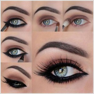 smokey eye with simple shed