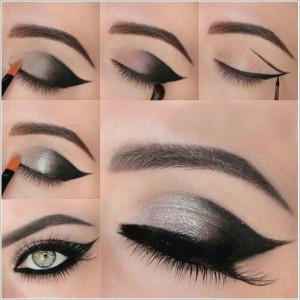 smokey eye with black shed