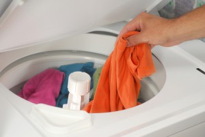 over loaded clothes in washing machine