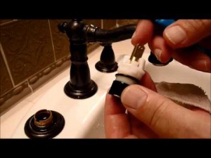 Repair bathroom tap