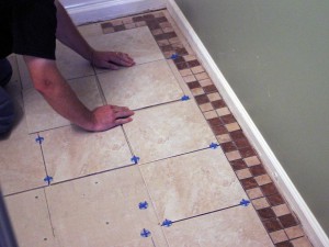 repair bathroom floor